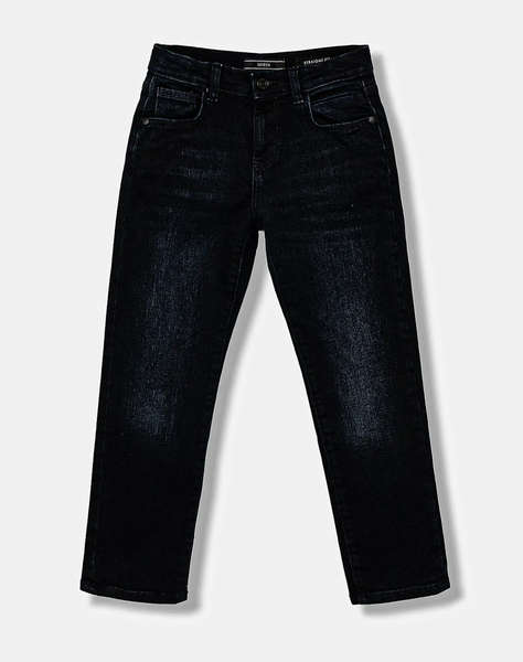 GUESS BLUE BLACK STRAIGHT PANTS ДЕТСКИ ПАНТАЛОН BOY
