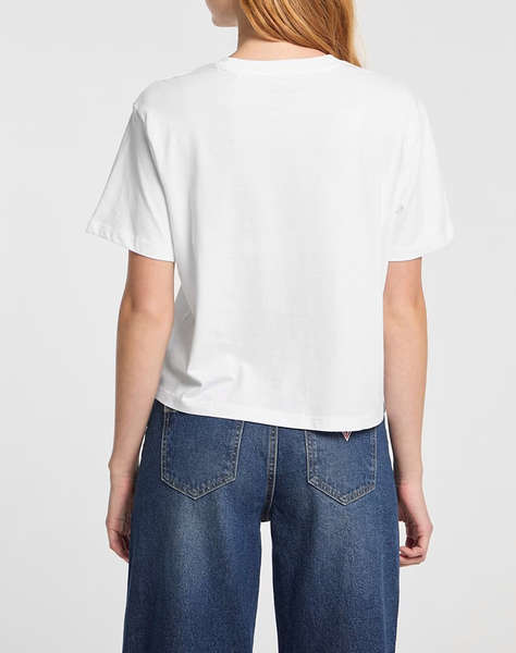 GUESS JEANS GJ SS CN BOXY EMBRO LOGO TEE ДАМСКА БЛУЗА