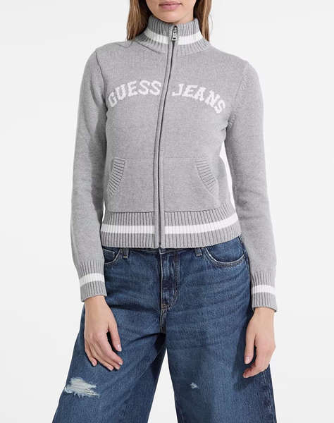 GUESS JEANS GJ LS ZIPPED INTARSIA SWTR ПЛЕТЕНИ ДАМСКИ ДРЕХИ