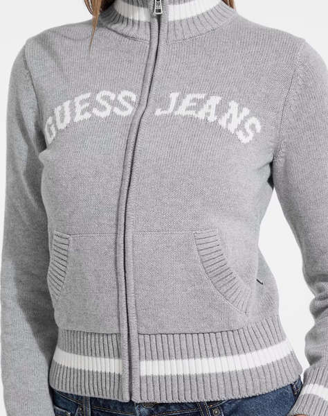GUESS JEANS GJ LS ZIPPED INTARSIA SWTR ПЛЕТЕНИ ДАМСКИ ДРЕХИ