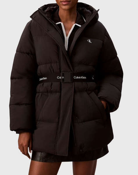 CALVIN KLEIN BELTED MIDWEIGHT PUFFER