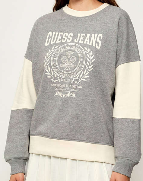 GUESS JEANS GJ CN OS RACKET PIECED SWEAT WOMEN''S SWEATSHIRT