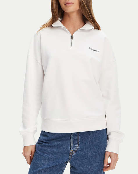 GUESS JEANS GJ DARK HALF ZIP SWEAT WOMEN''S SWEATSHIRT