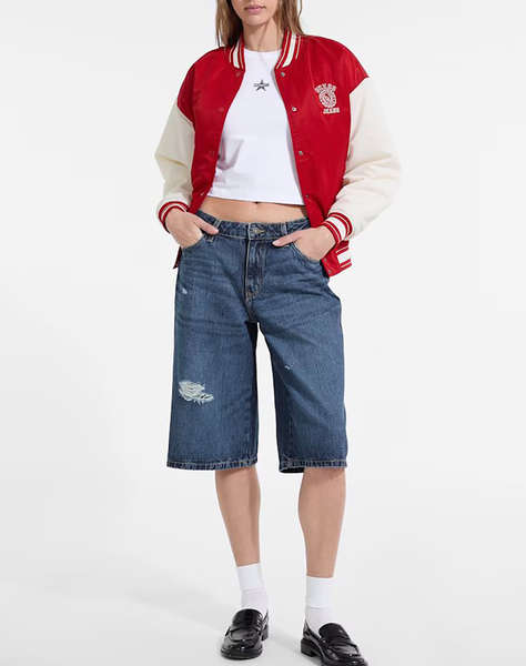 GUESS JEANS GJ VARSITY WITH EMBROIDERY ДАМСКО ЯКЕ