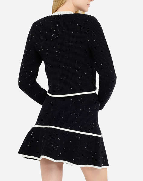 LIU JO BLACK_CF5M16_ECS GIACCA IN MAGLIA M/L ДАМСКО САКО