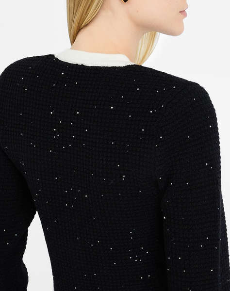 LIU JO BLACK_CF5M16_ECS GIACCA IN MAGLIA M/L ДАМСКО САКО