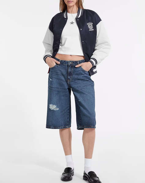 GUESS JEANS GJ VARSITY WITH EMBROIDERY ДАМСКО ЯКЕ