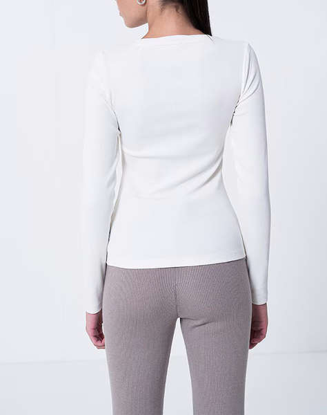 GUESS JEANS GJ LS CN EMBRO SLIM TOP ДАМСКА БЛУЗА