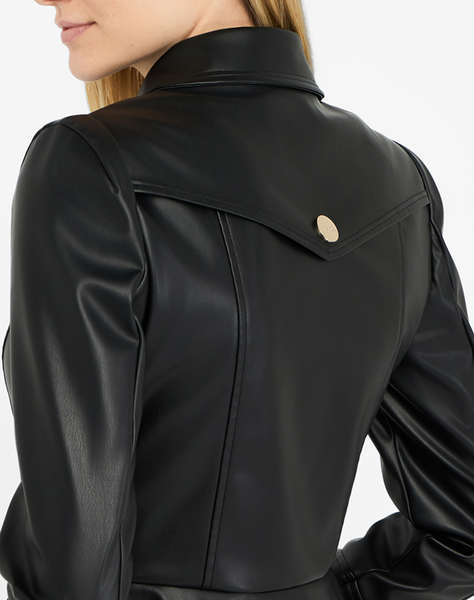 LIU JO BLACK_CF5C25_GIACCA SLIM FIT КОЖЕНО ДАМСКО ЯКЕ