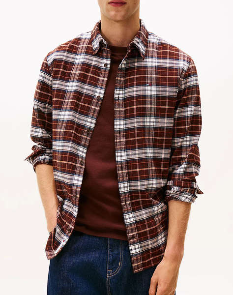 TOMMY JEANS TJM REG FLANNEL CHECK SHIRT EXT