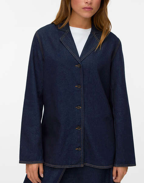 VERO MODA VMKANIKA LS DENIM BLAZER SHIRT SI352