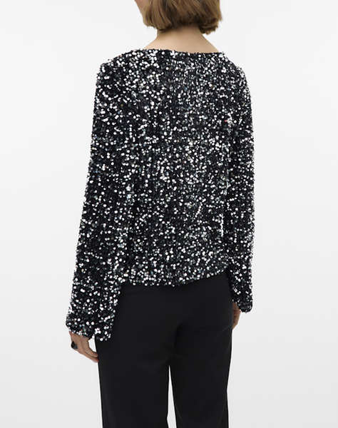 VERO MODA VMBELLA LS BOATNECK SQ TOP JRS GA