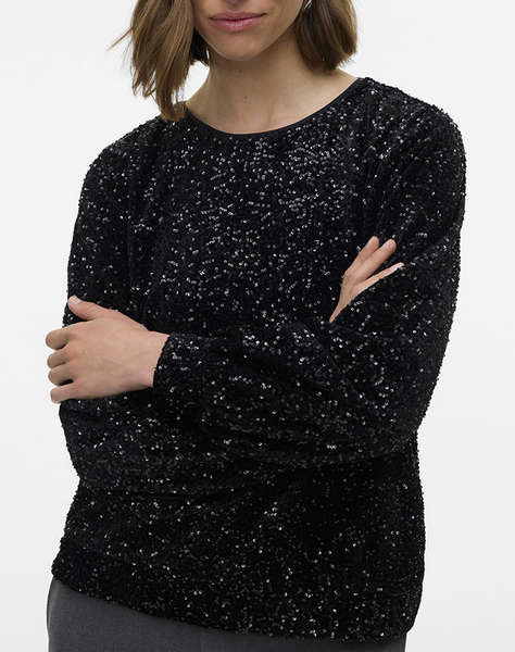 VERO MODA VMHOKA SQ L/S SWEATSHIRT JRS BTQ