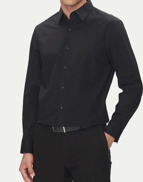 CALVIN KLEIN LS SOLID STRETCH CLASSIC SHIRT
