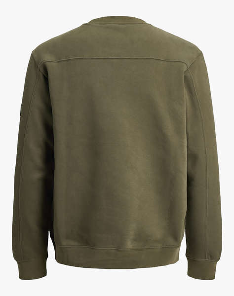 JACK&JONES JCOPOINT SWEAT BADGE CREW NECK BF