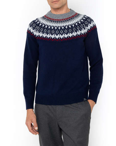 THE BOSTONIANS KNITTED JACQUARD NECKLACEREGULAR FIT
