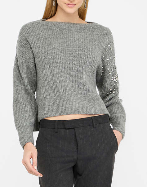 LIU JO BLACK_CF5M21_MAGLIA CHIUSA M/L ДАМСКА БЛУЗА