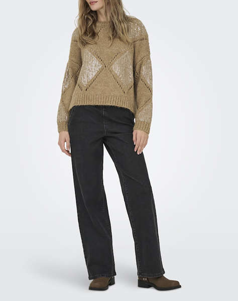 ONLY ONLKANSAS LIFE LS SEQUINS O-NECK KNT