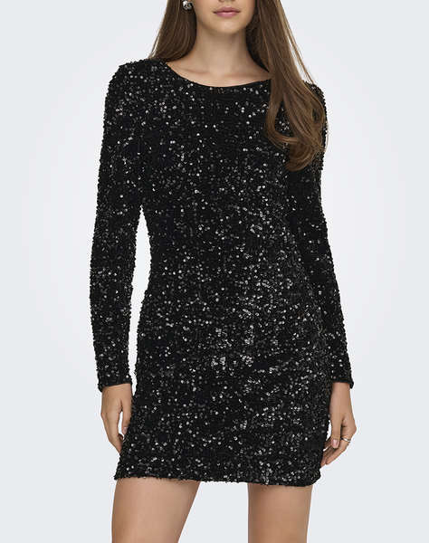 ONLY ONLCONFIDENCE L/S DEEP SEQUINS DRESSJRS.