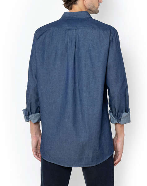 THE BOSTONIANS РИЗА DENIM REGULAR FIT Plain DENIM Button-down Regular Fit