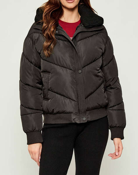 GUESS DORA DETACHABLE KNIT-COLLAR PU ДАМСКО ЯКЕ