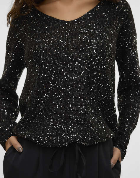 VERO MODA VMLEILANI NEW LS V-NECK PULLOVER REP