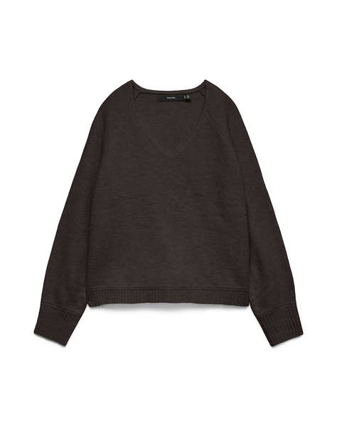 VERO MODA VMAQUARIUS LS V-NECK RAGLAN PULLOVER BF