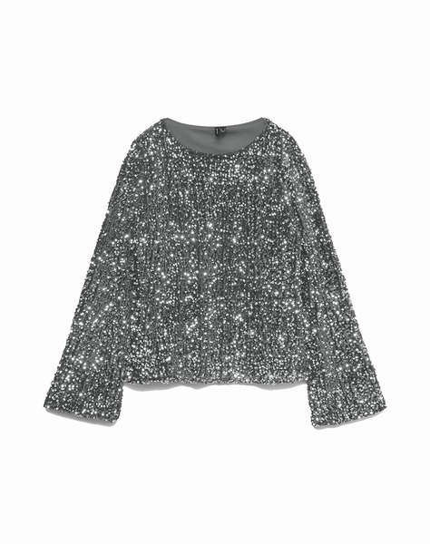 VERO MODA VMBELLA LS BOATNECK SQ TOP JRS GA