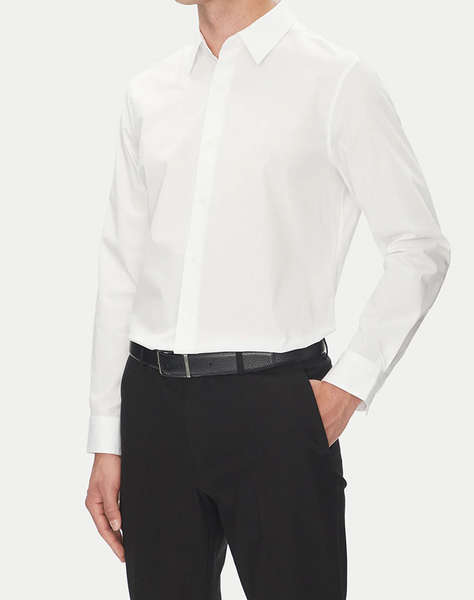CALVIN KLEIN LS SOLID STRETCH CLASSIC SHIRT