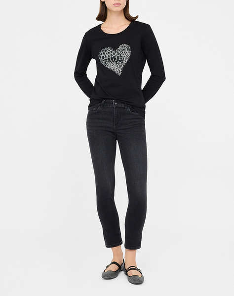 LIUJO BLACK_UF5D45_B.UP MONROE REG.W. ДАМСКИ ПАНТАЛОНИ