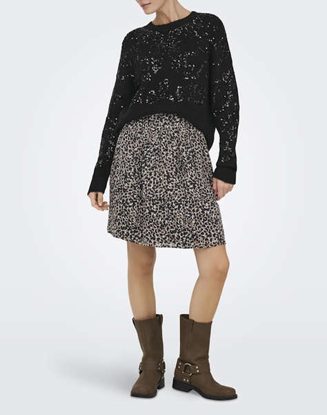 ONLY ONLALTA LS SEQUIN O-NECK KNT