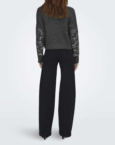 ONLY ONLALTA LS SEQUIN O-NECK KNT