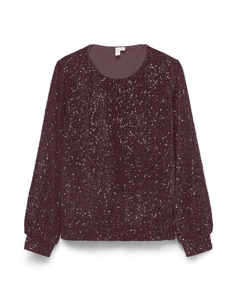 VERO MODA VMHOKA SQ L/S SWEATSHIRT JRS BTQ