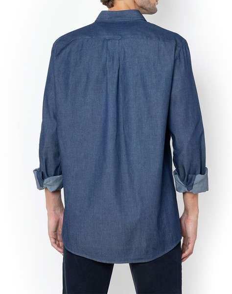 THE BOSTONIANS РИЗА DENIM REGULAR FIT Plain DENIM Button-down Regular Fit