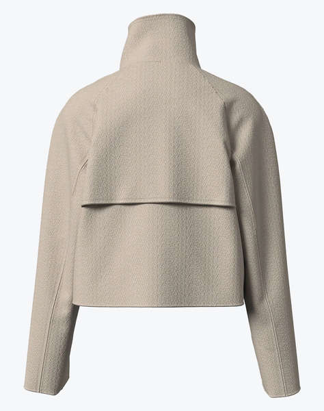 CALVIN KLEIN Cropped wool trench