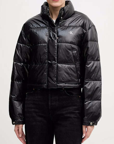 CALVIN KLEIN SHINE CROP PUFFER JACKET