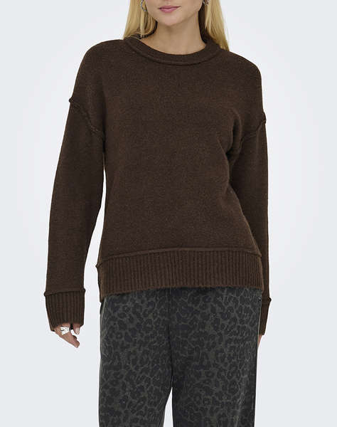 ONLY ONLHAZEL LIFE LS DETAIL O-NECK BF KNT