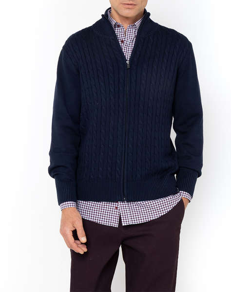 THE BOSTONIANS CARDIGAN CABLE REGULAR FIT