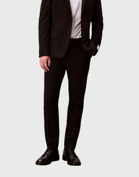 CALVIN KLEIN ITALIAN WOOL BLEND SLIM TROUSER