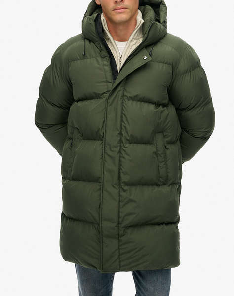 SUPERDRY D2 SDSW HOODED SPORTS PUFFER MID JKT МЪЖКО ЯКЕ