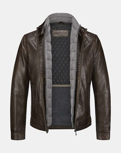 MILESTONE He-Lederjacke Nappa