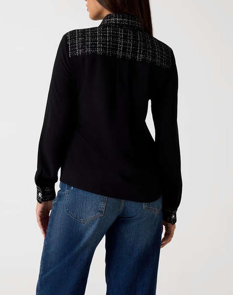 GUESS SANDRA MIX TWEED SHIRT ДАМСКА РИЗА