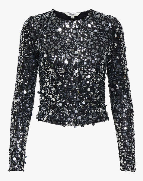 ONLY ONLCATINA LS SEQUINS TOP WVN