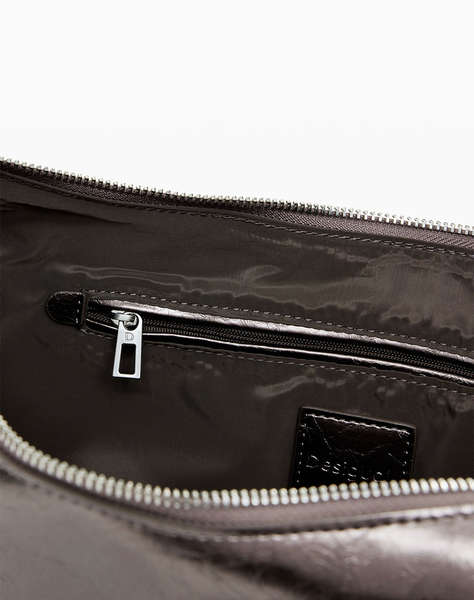 DESIGUAL BAG_HALF LOGO ZANTE DARK SILVER WOMEN''S BAG