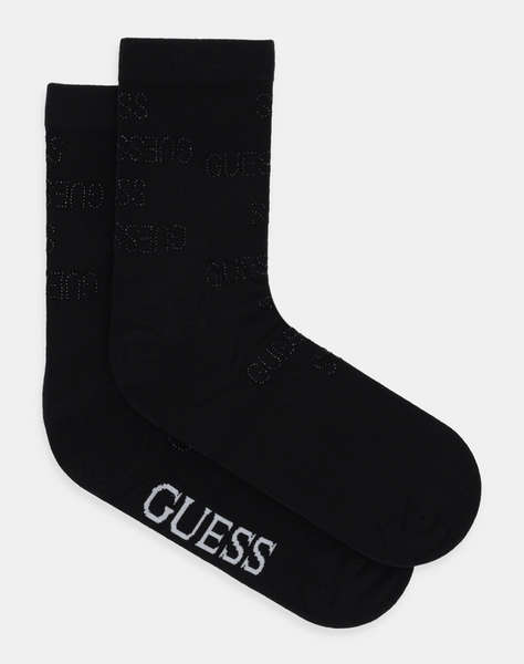 GUESS SINGLE SOCK ALLOVER GUESS RHIN WOMEN''S SOCKS