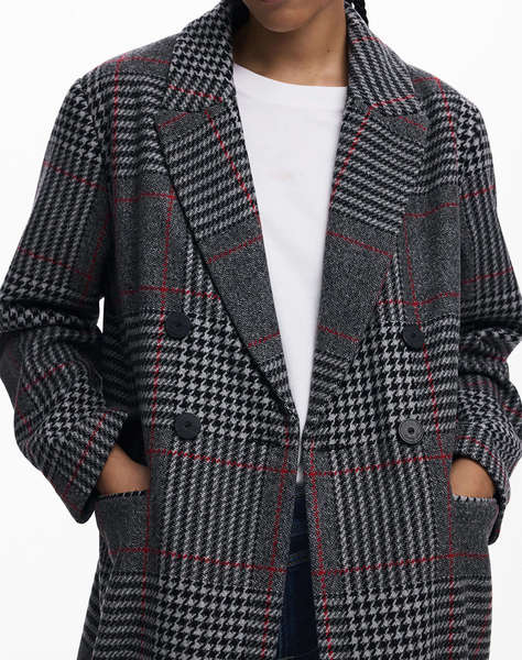 DESIGUAL COAT_CAPUCHA_CHECK ДАМСКО ПАЛТО