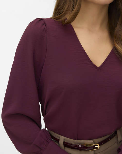 VERO MODA VMESME LS V-NECK TOP WVN GA