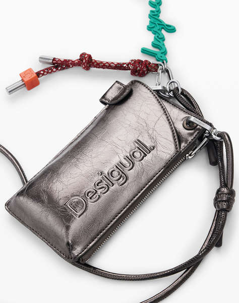 DESIGUAL MONE_HALF LOGO MILTON DARK SILV ДАСМКИ