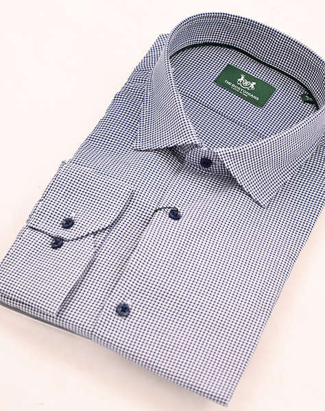 THE BOSTONIANS РИЗА DOBBY CUSTOM FIT Patterned DOBBY Semi-rex Custom FIT