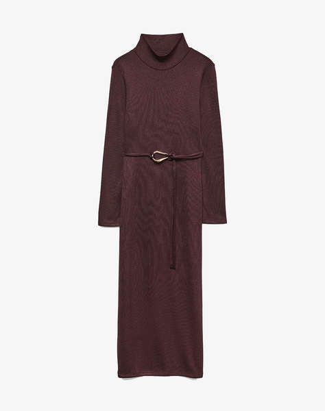 VERO MODA VMLOUISA LS HIGH NECK 7/8 DRESS JRS GA